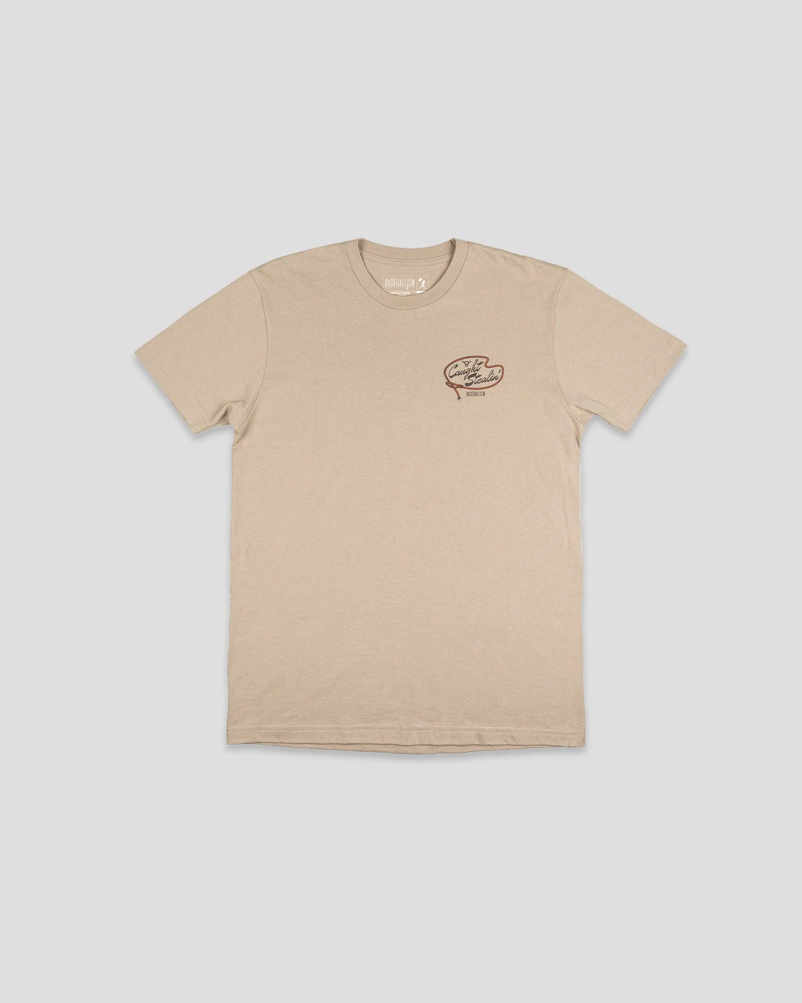 Caught Stealin' T-Shirt (Cream) - Youth: YXL
