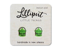 Retro Treat Bucket Earrings - Witch // Halloween Earrings