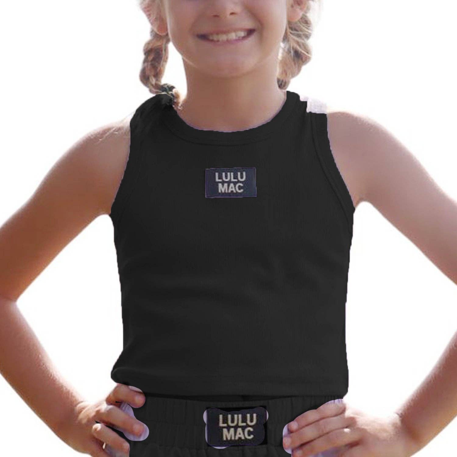 LM-KTK-1000 BLACK KIDS SOLID TANK: BLACK / Youth Medium