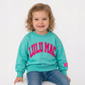 TD-SW-PUFF Toddler Sweatshirt Mint/ Hot Pink: Mint/Hot Pink / 2T