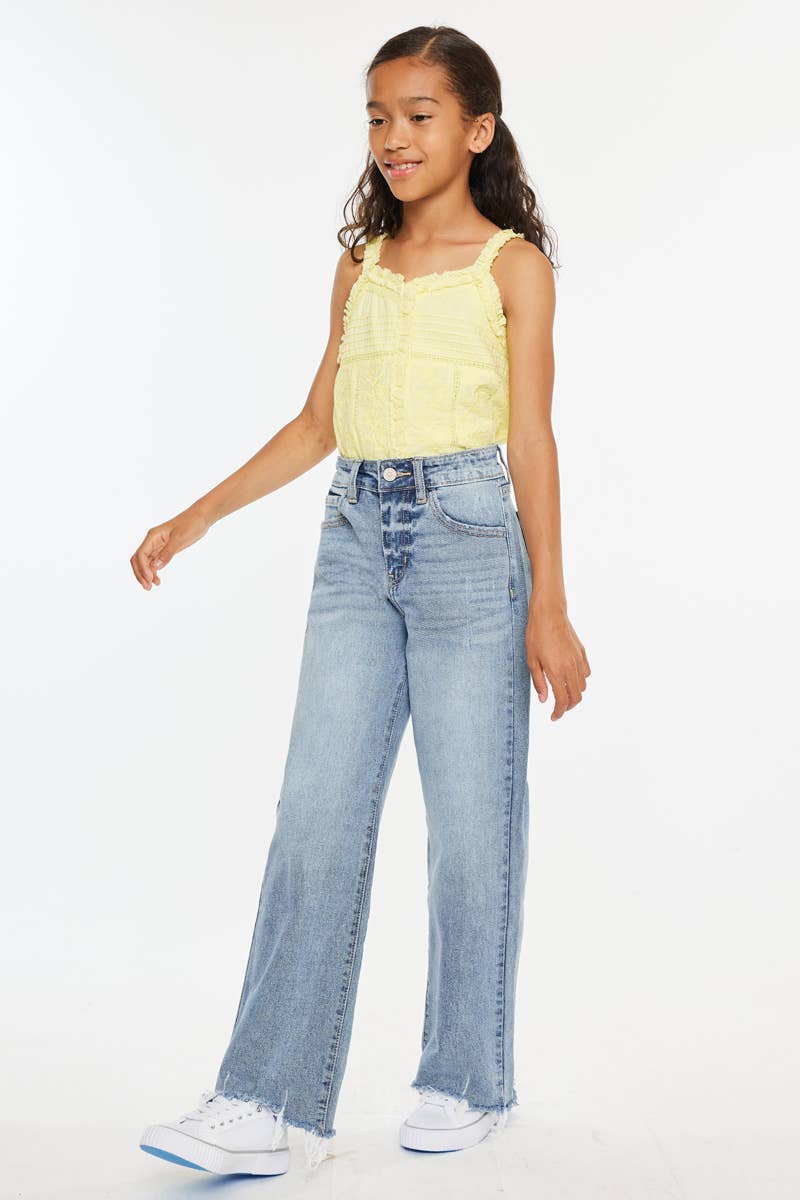 YOUTH HIGH RISE SLIM WIDE-YC2565L: LIGHT / 12