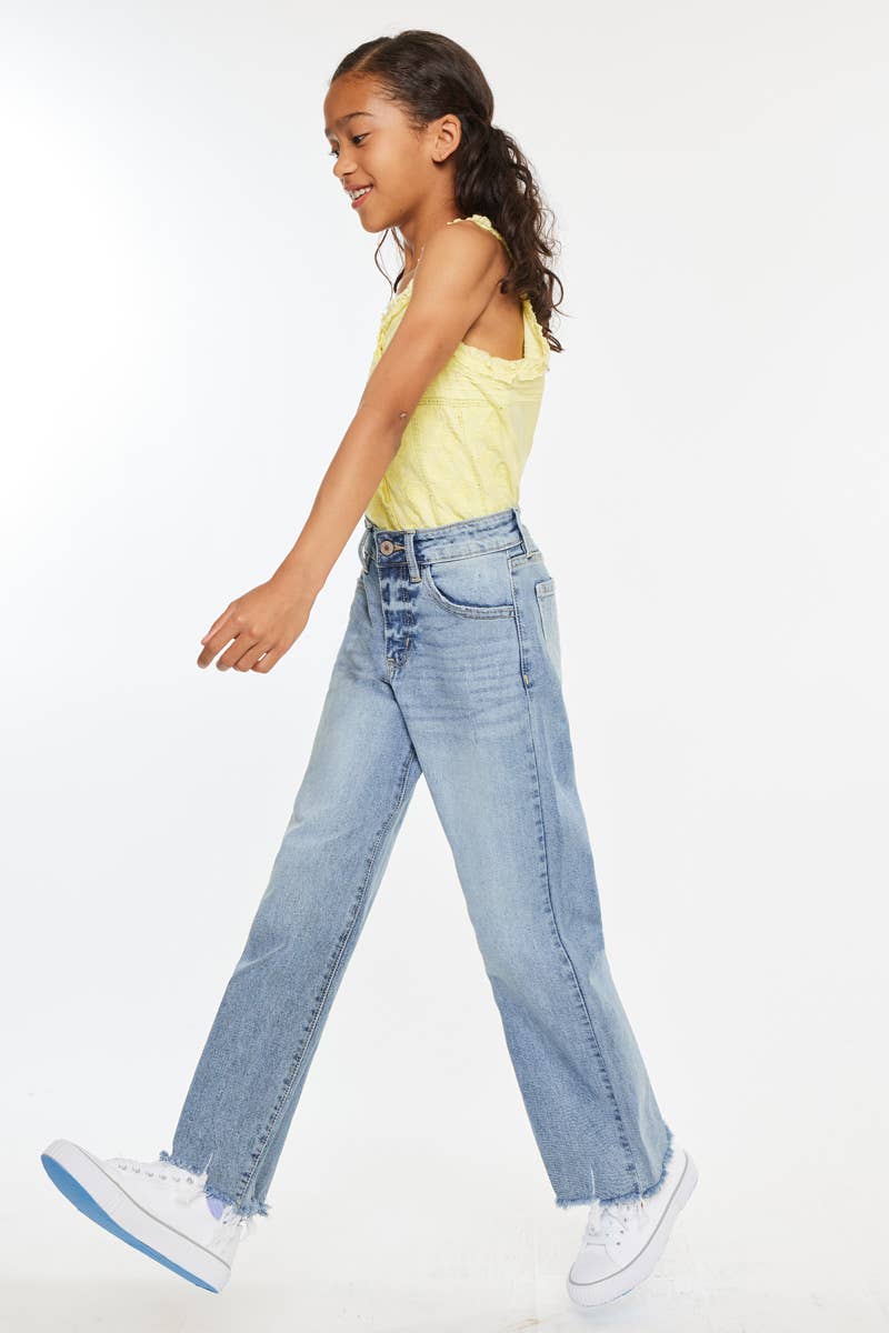 YOUTH HIGH RISE SLIM WIDE-YC2565L: LIGHT / 6