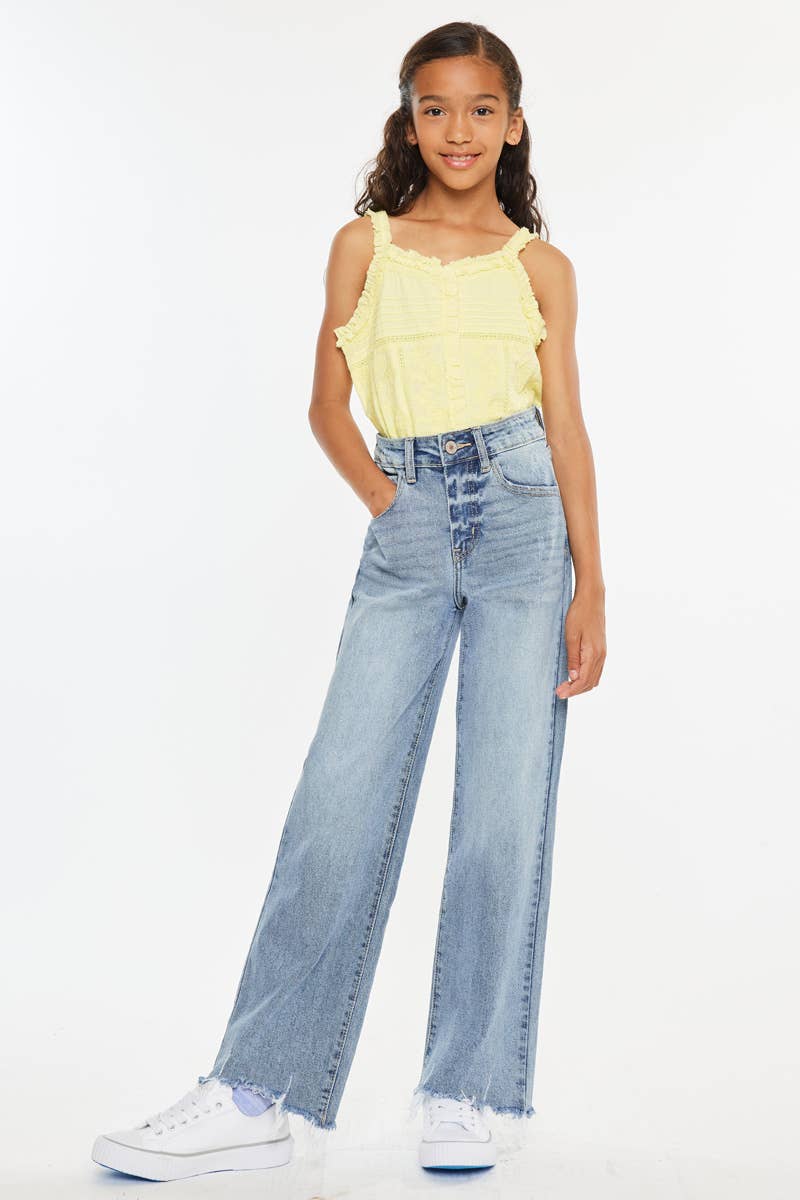 YOUTH HIGH RISE SLIM WIDE-YC2565L: LIGHT / 6