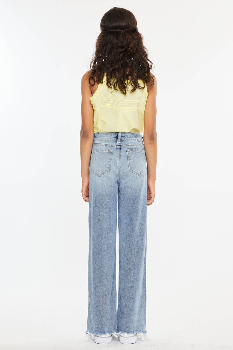 YOUTH HIGH RISE SLIM WIDE-YC2565L: LIGHT / 12