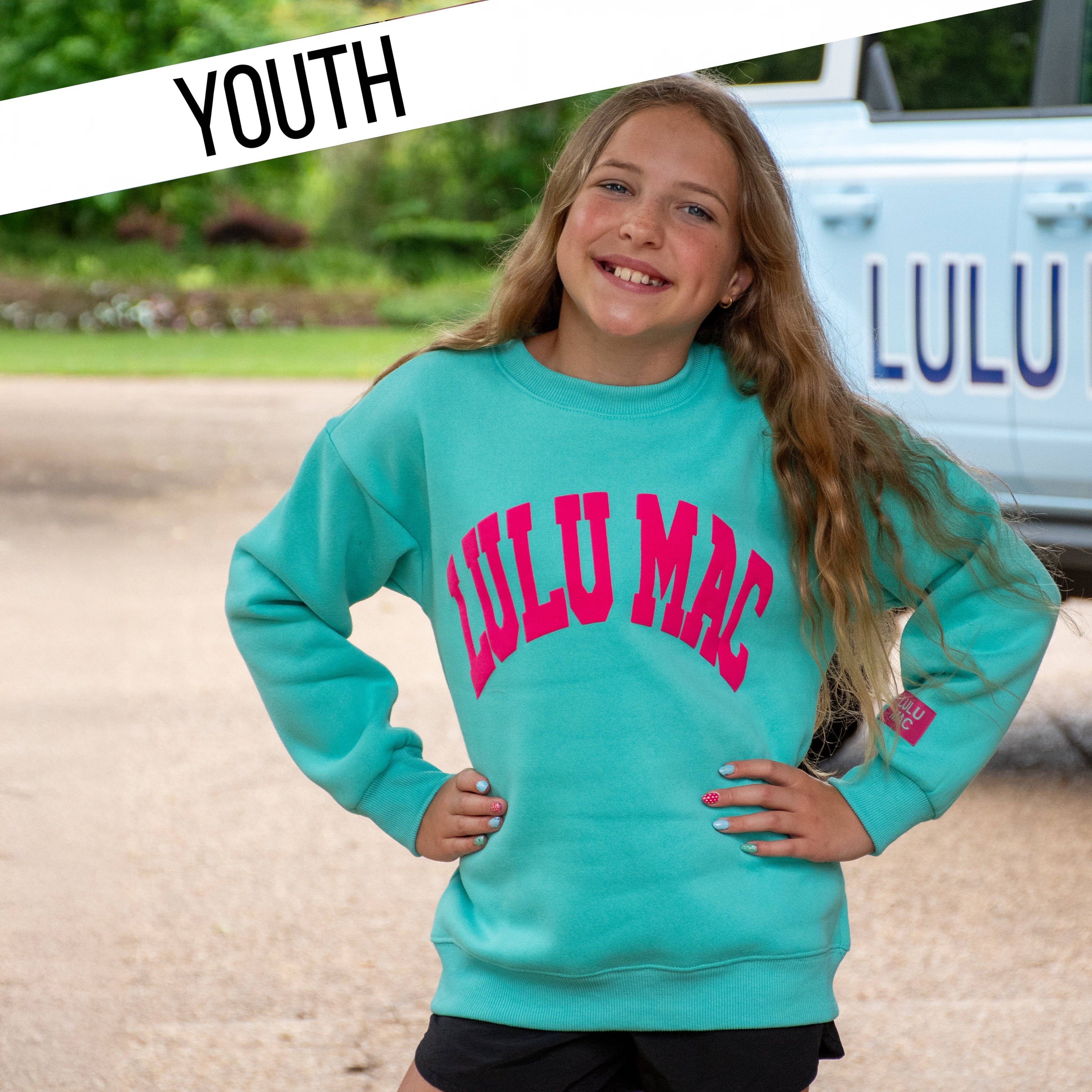 KD-SW-1007 MINT/HOT PINK PUFF: MINT/HOT PINK / Youth Large