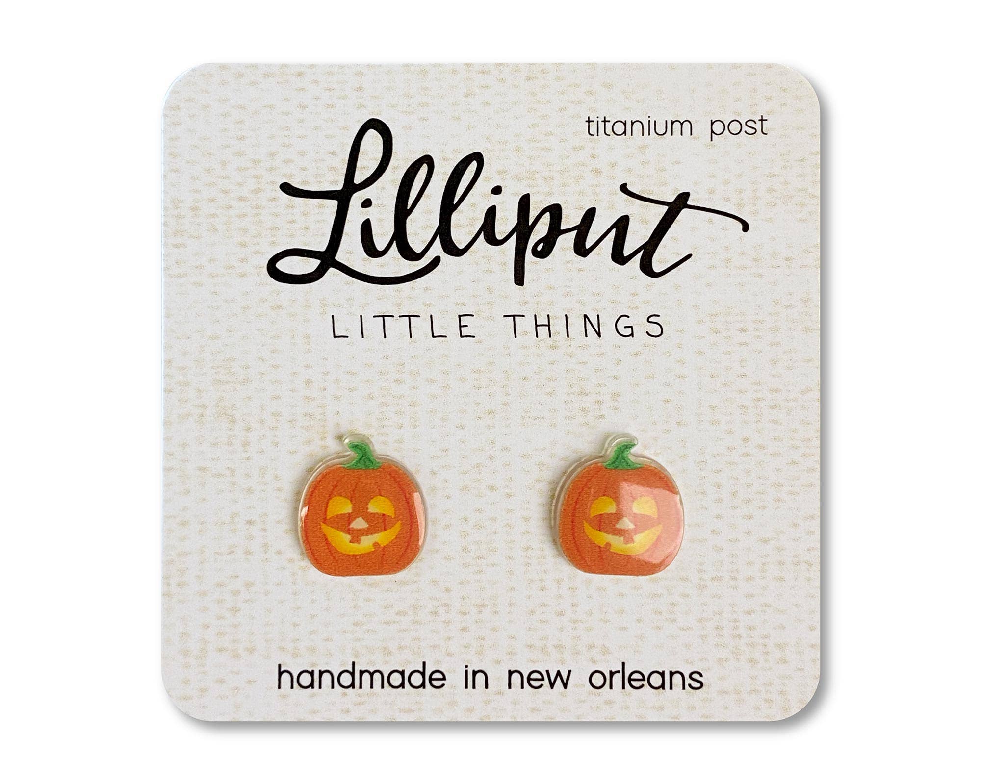 Jack O' Lantern Earrings // Halloween Earrings