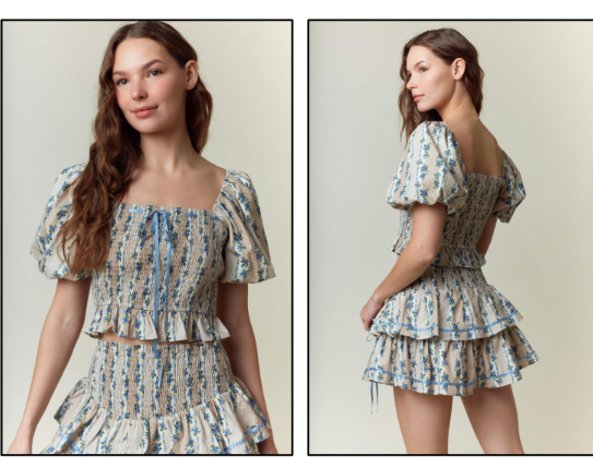 Peach Love Tween Skirt set