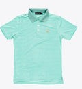 Southern Marsh Bermuda Green striped polo