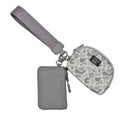 DP-8162 Grey/White Camo Lulu Mac Double Pouch Wristlets