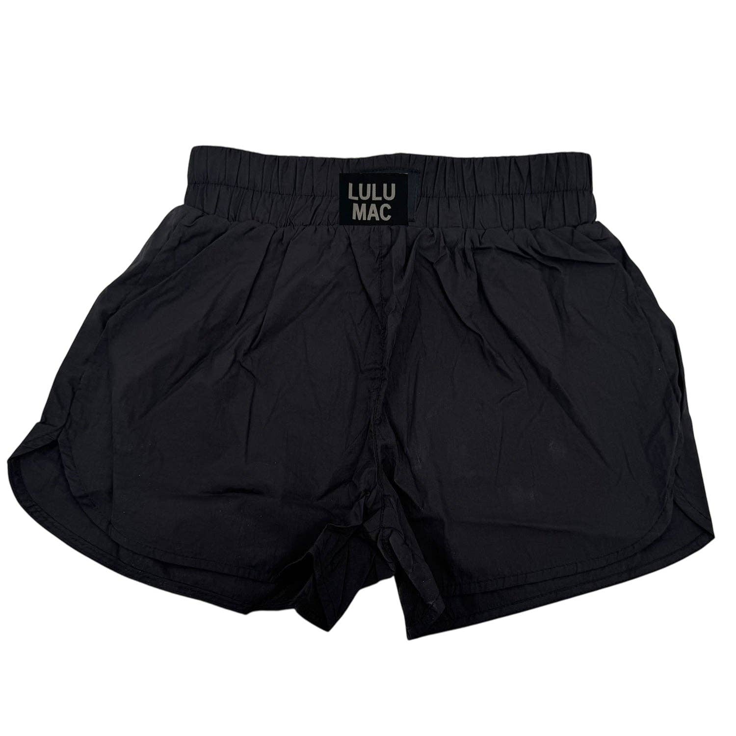 LM-KSH-1000-SHORT BLACK KIDS SOLID SHORT: Black / Youth Small
