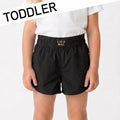 TD-SH-1000- BLACK TODDLER SOLID SHORT: BLACK / 6