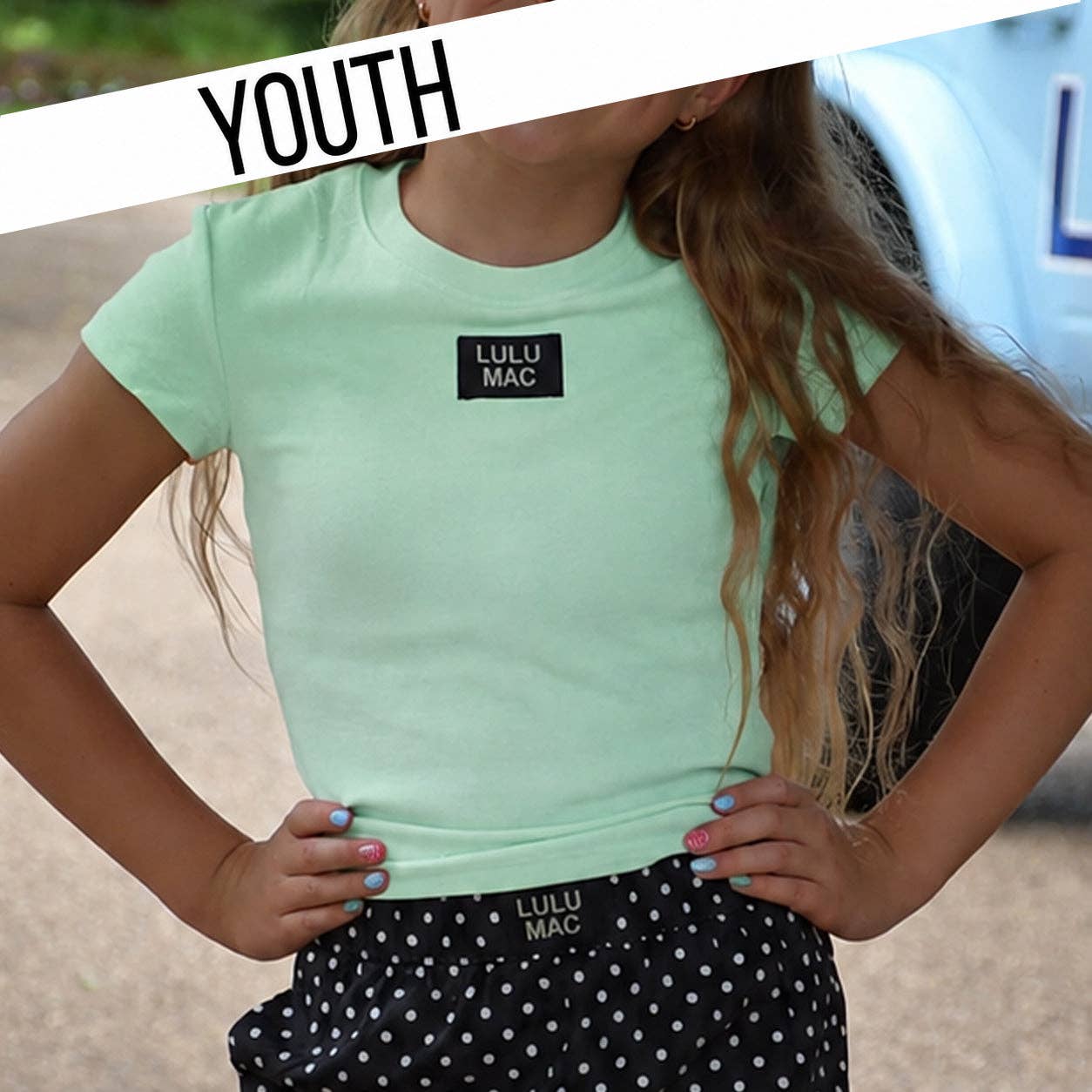 KD-TP1000 Kids Baby Doll Top - Mint: Mint / Youth Medium