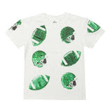 Football Sequin Tee- green